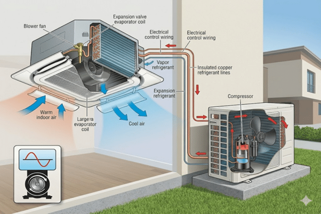 What is a cassette AC? Learn how it provides powerful cooling without ...