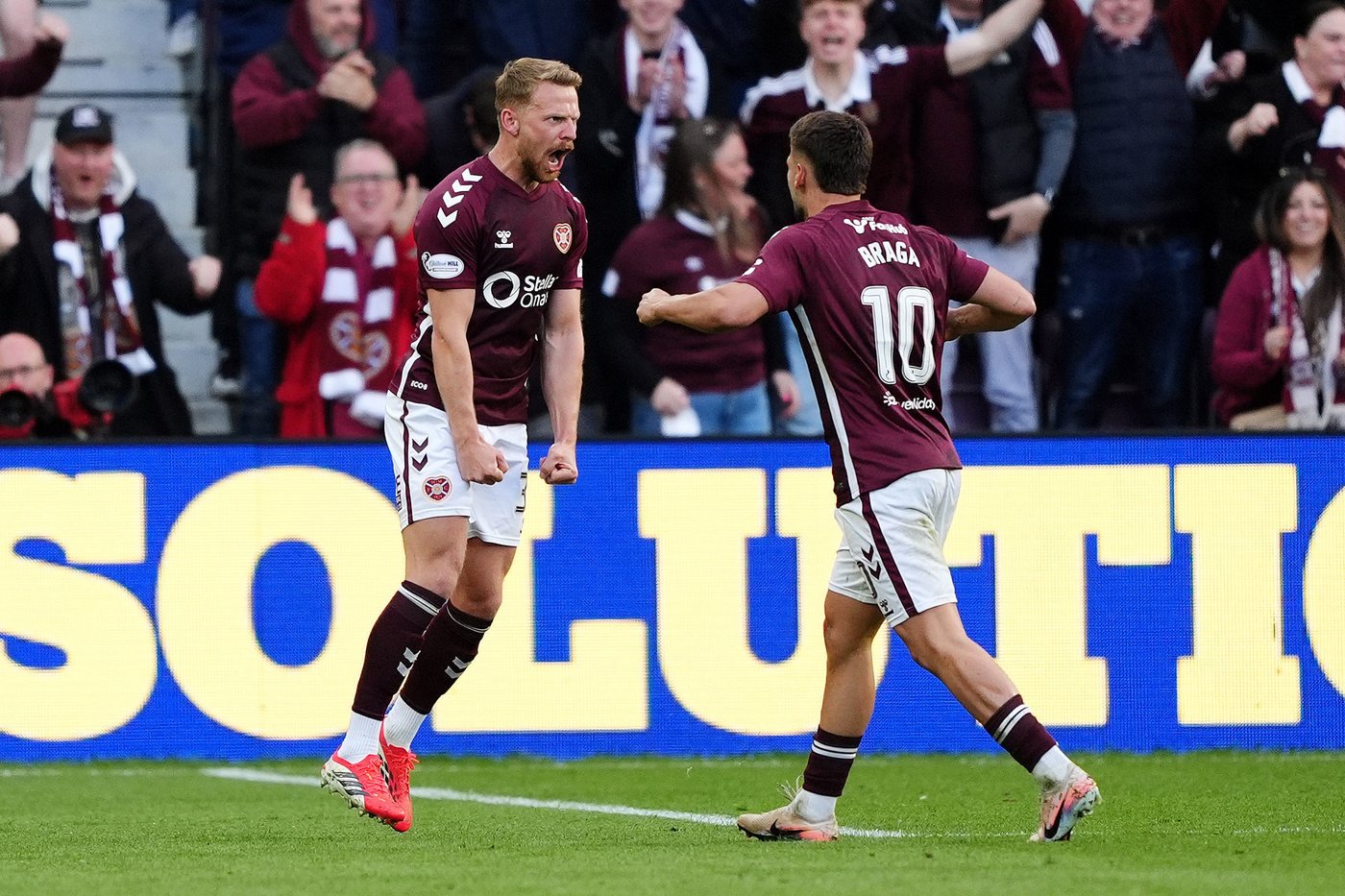 Hearts leap in Scottish league title race after beating Rangers with ...