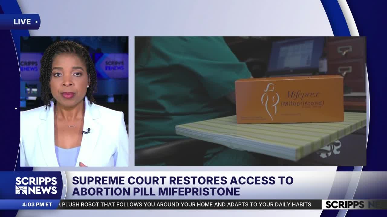 Supreme Court restores mail access to abortion pill mifepristone