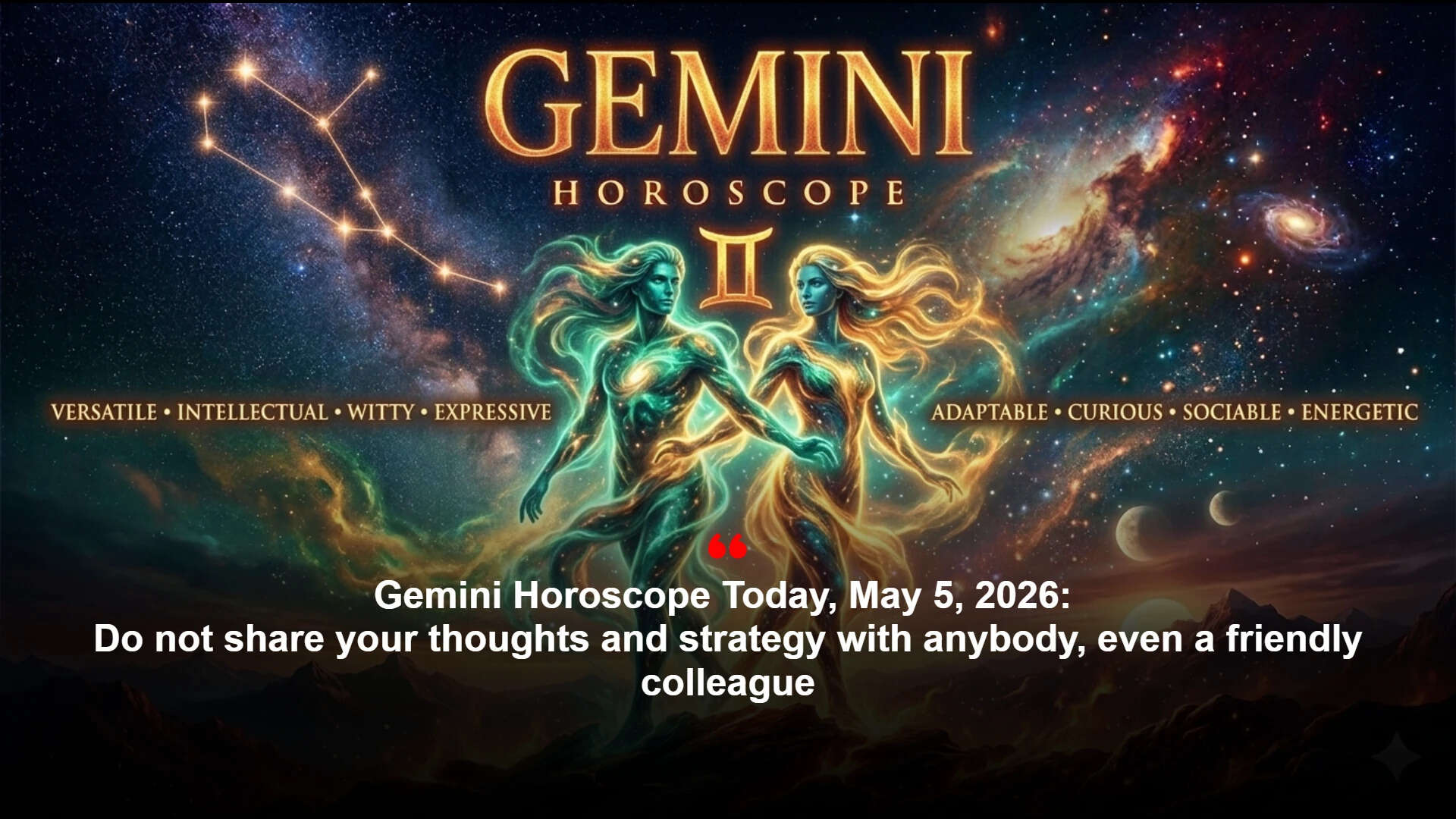 Gemini horoscope today, May 5, 2026: Do not share your thoughts and ...