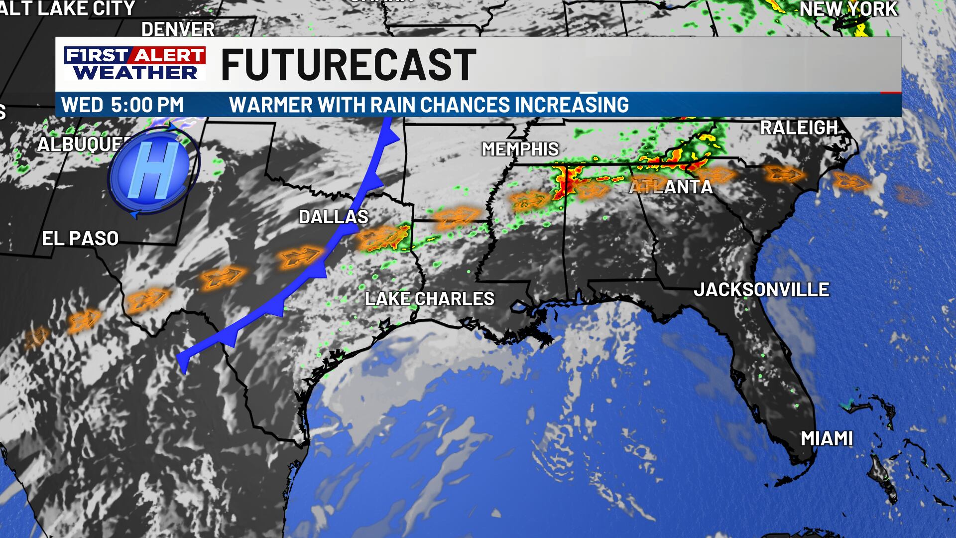 First alert forecast: Warm week ahead for southwest Louisiana, but rain ...