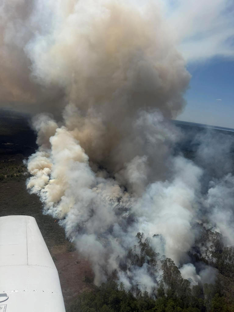 Florida Max Road fire in Broward creating towering pyrocumulus clouds
