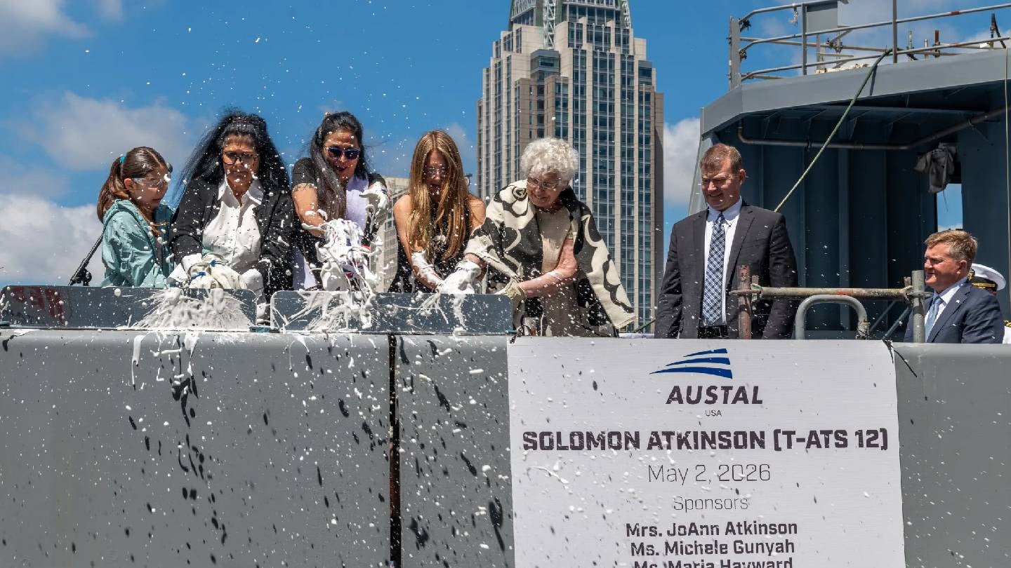 Austal USA christens second T-ATS rescue ship for US Navy