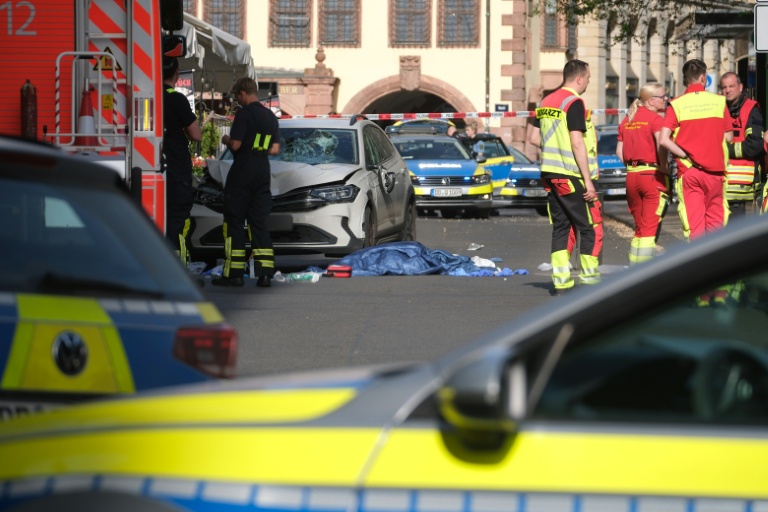 Two dead as car ploughs into crowd in Germany's Leipzig