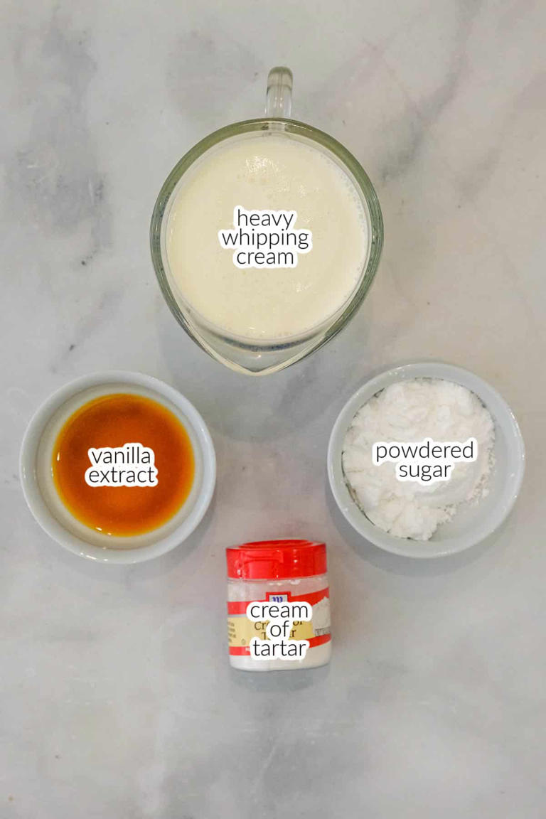 Stabilized whipped cream