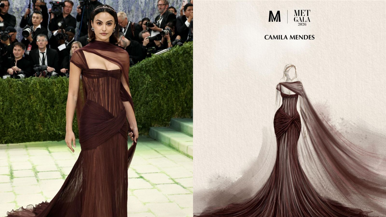 Manish Malhotra reimagines Amrita Sher-Gil for Camila Mendes at Met ...