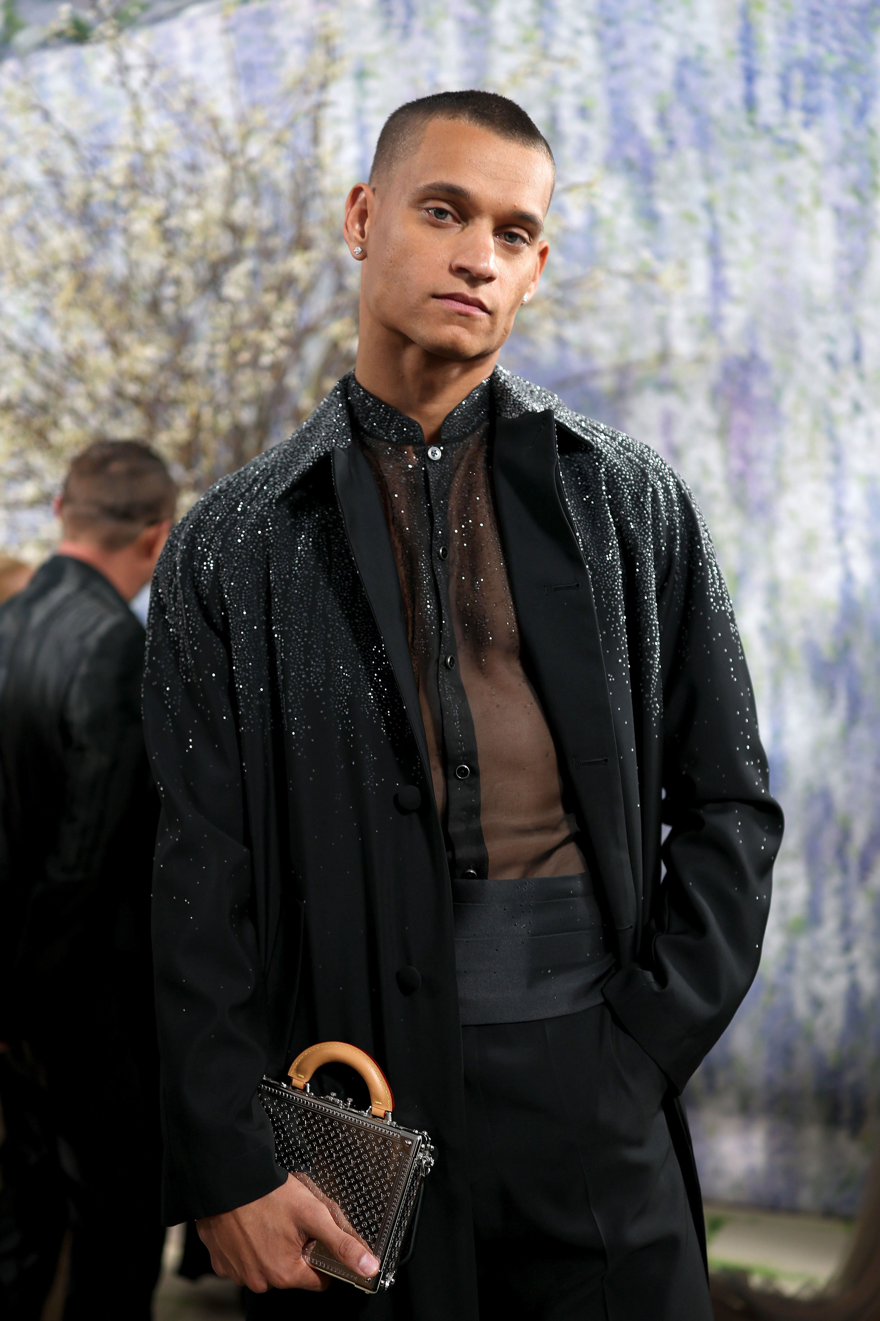 Tyriq Withers wore his most vulnerable look with a sheer top at Met ...