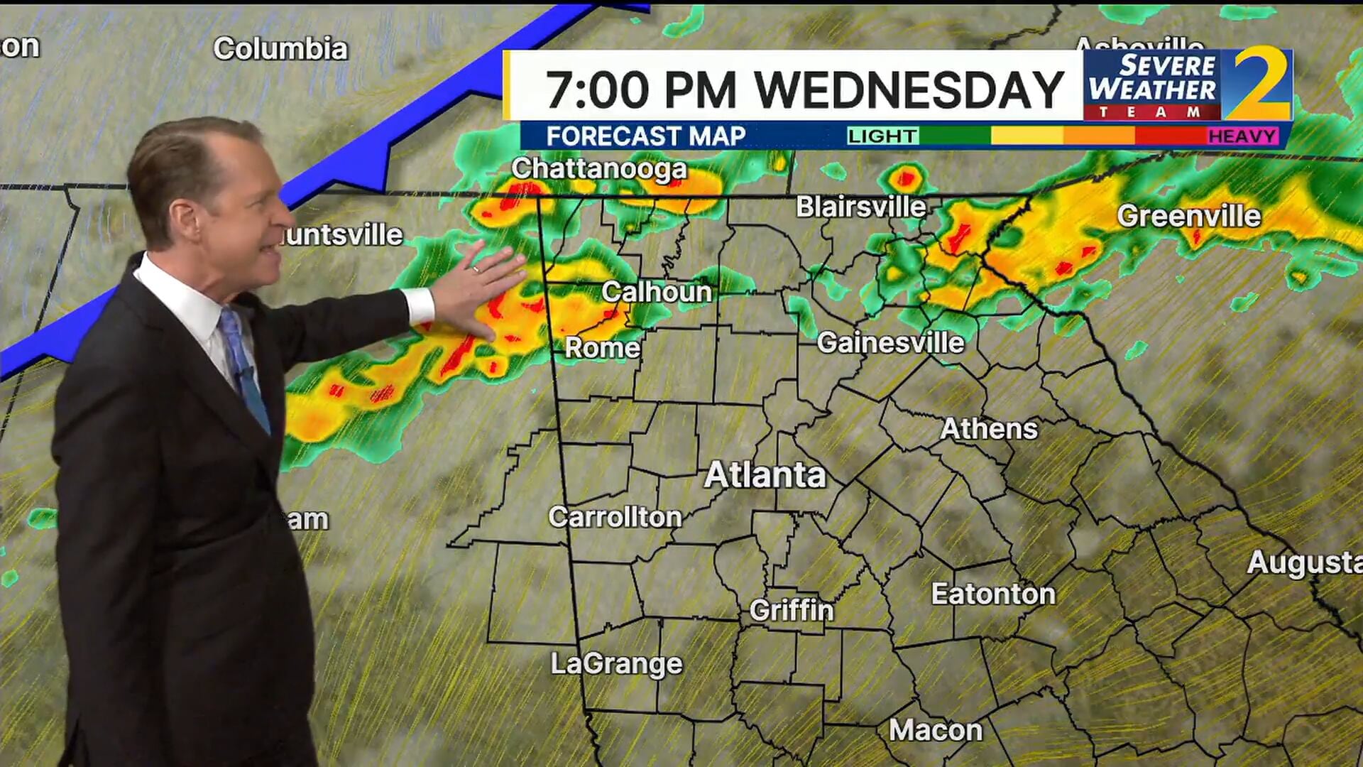 Rain with potential for strong to severe storms later this week