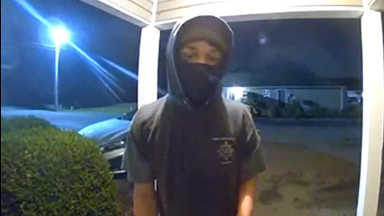 Onslow County deputies seeking man accused of flashing doorbell camera