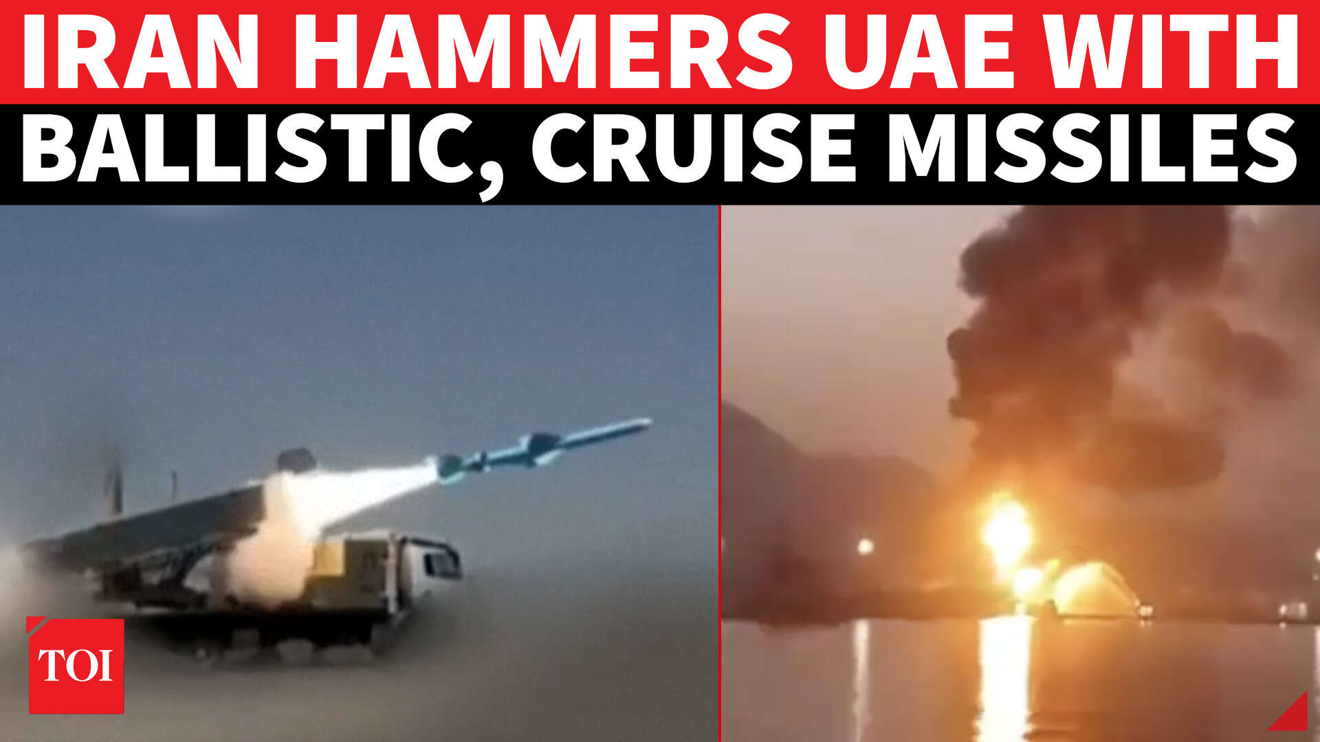 UAE Under Fire: Over Dozen Iranian Missiles, Drones Target U.S Ally As ...
