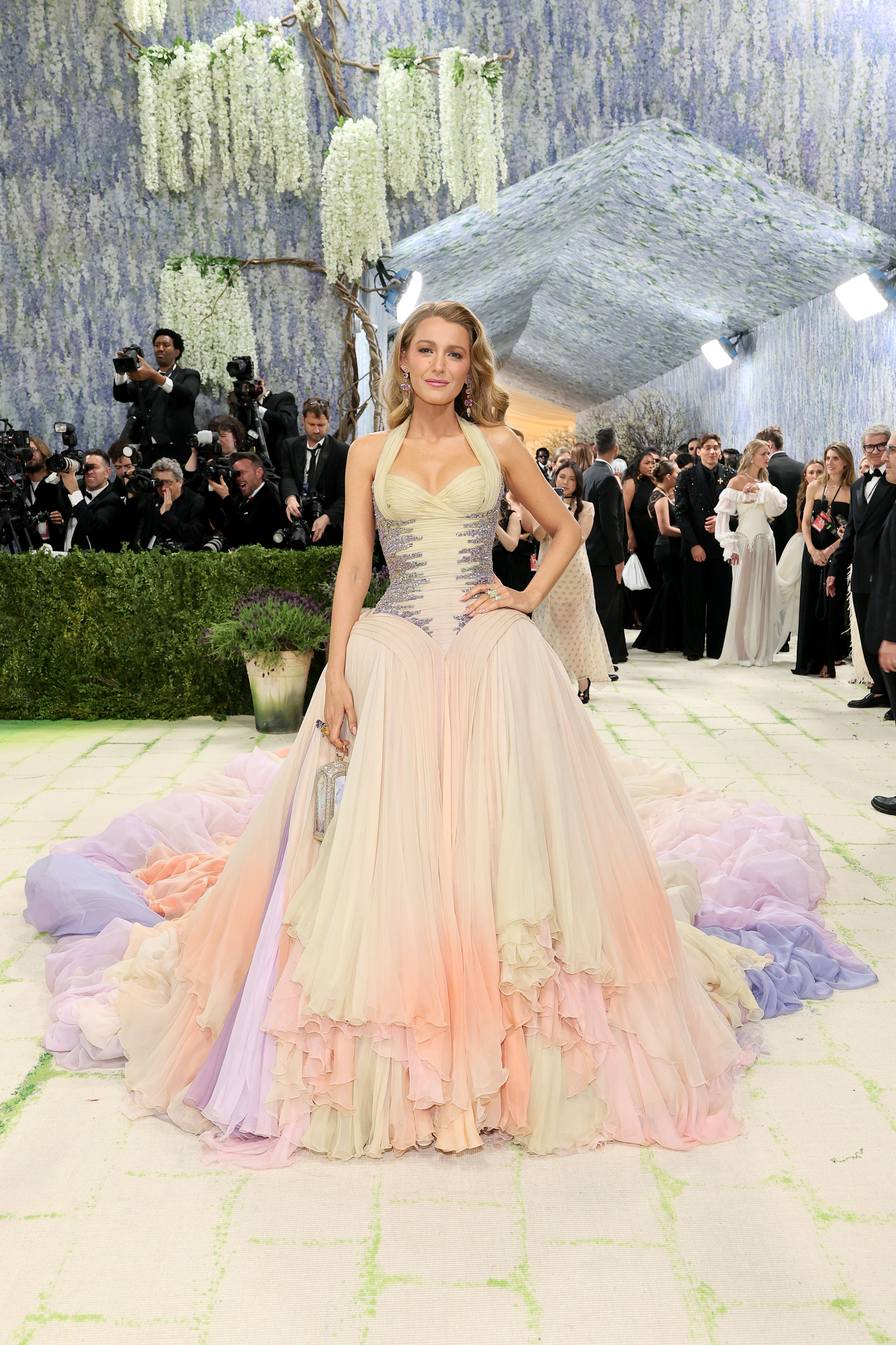 Blake Lively carries her kids’ art on the Met Gala 2026 red carpet
