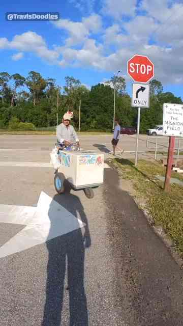 The unexpected moment after tipping the ice cream man