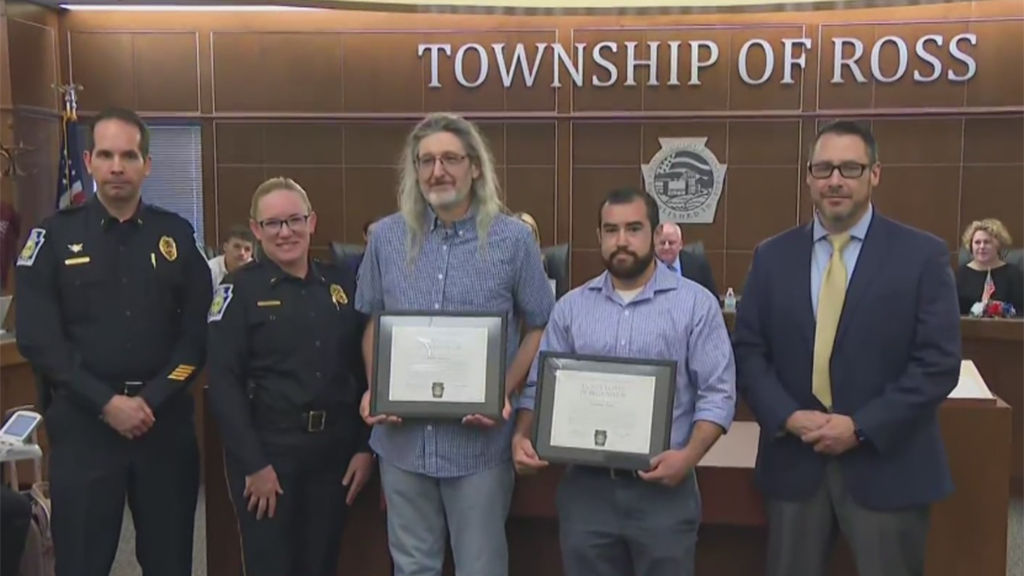 Civilians honored for helping Ross Township police detective while ...