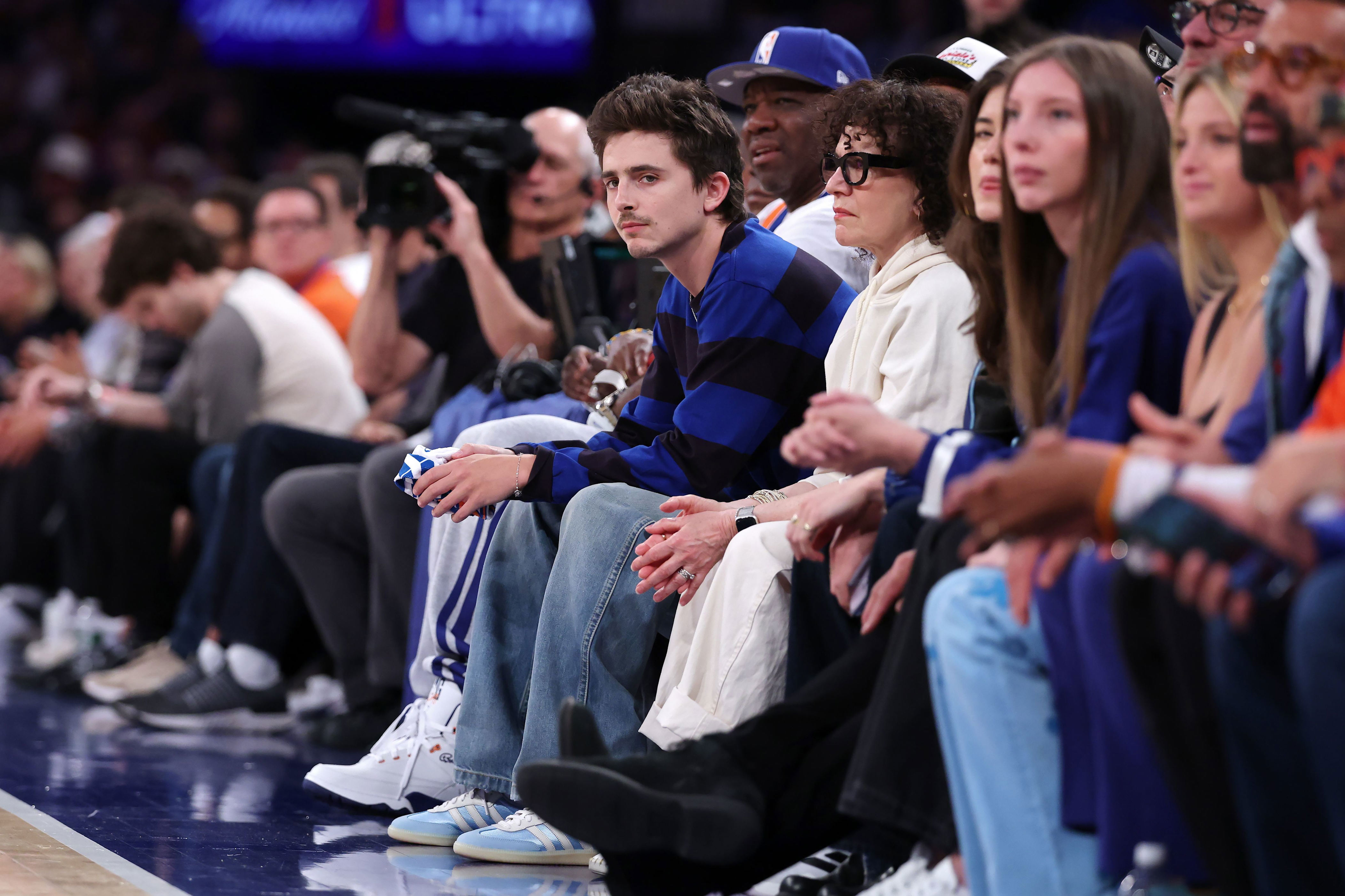 Once again, Timothée Chalamet skipped the Met Gala to watch the Knicks