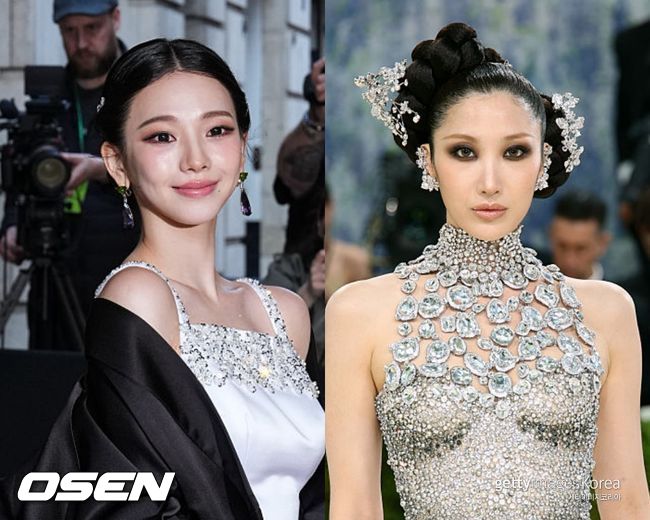 한복 재해석한 카리나·가채 쓴 이재, '멧 갈라' 사로잡은 韓 스타들 [Oh!쎈 이슈]