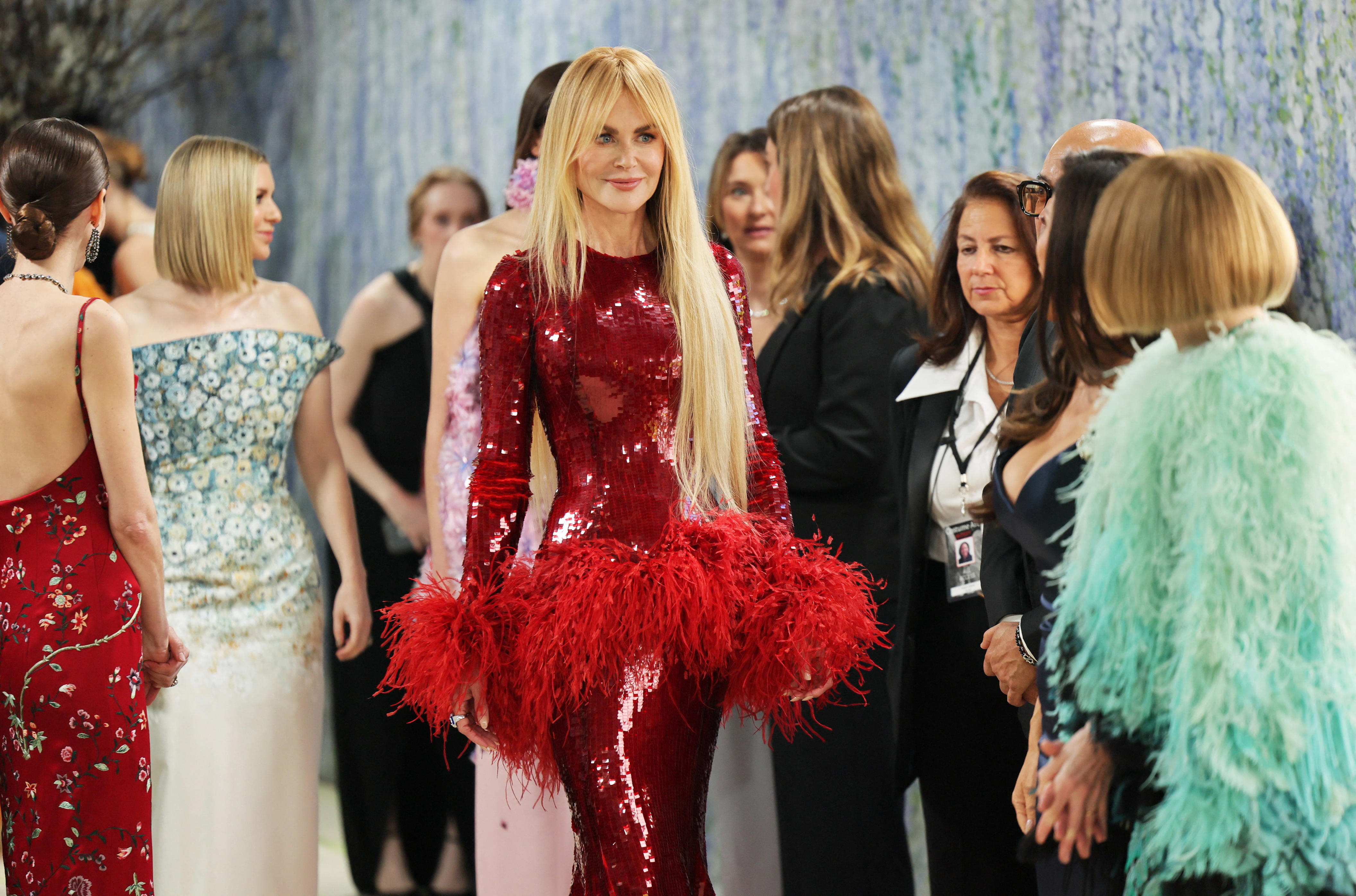 Nicole Kidman arrives at the Met Gala, an annual fundraising gala held for the benefit of the Metropolitan Museum of Art's Costume Institute, in New York City on May 4, 2026.