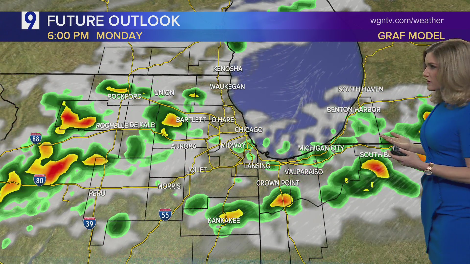 Rain on the way for Monday evening