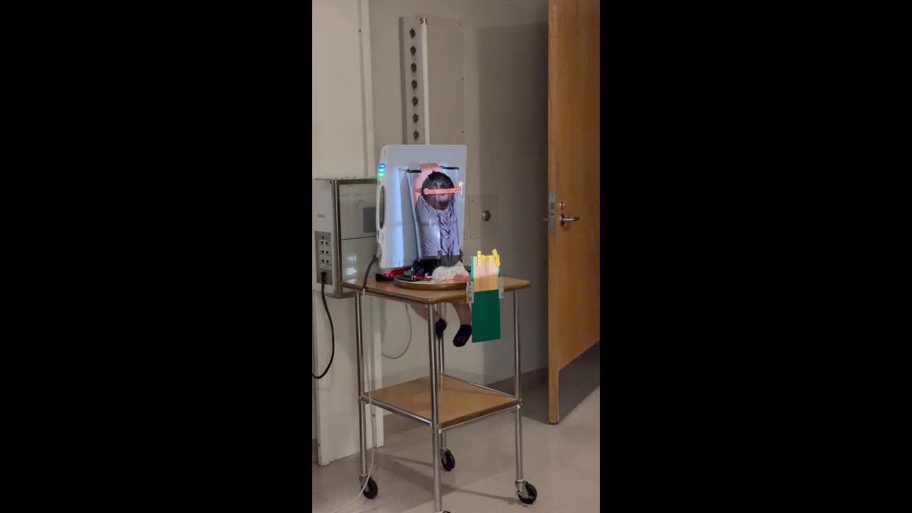 Baby wiggles nonstop during chest X-ray in adorable viral clip