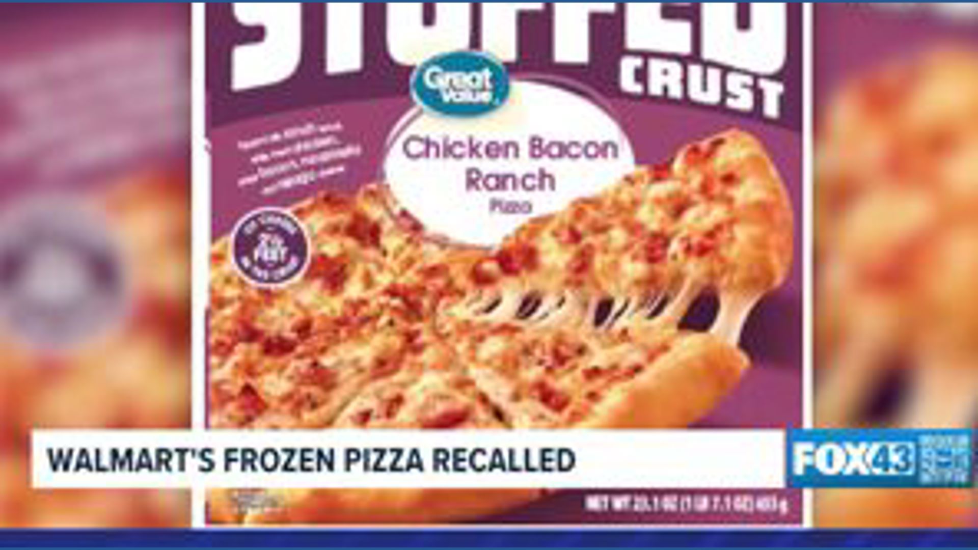 Walmart's Great Value frozen pizzas recalled