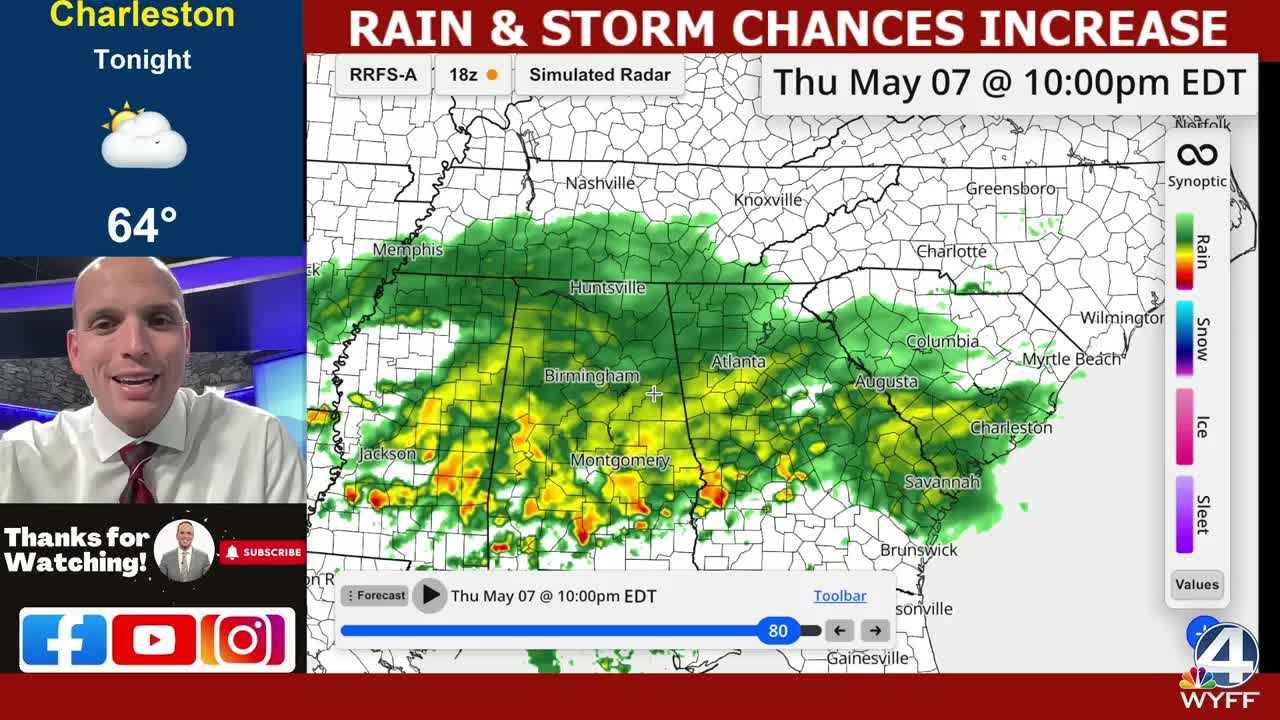 Rain and storms return: New timing and areas of concern