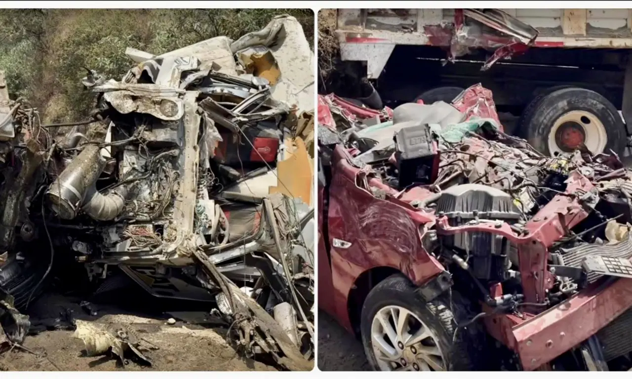 Camión vuelca y aplasta un auto en Naucalpan; hay 4 muertos