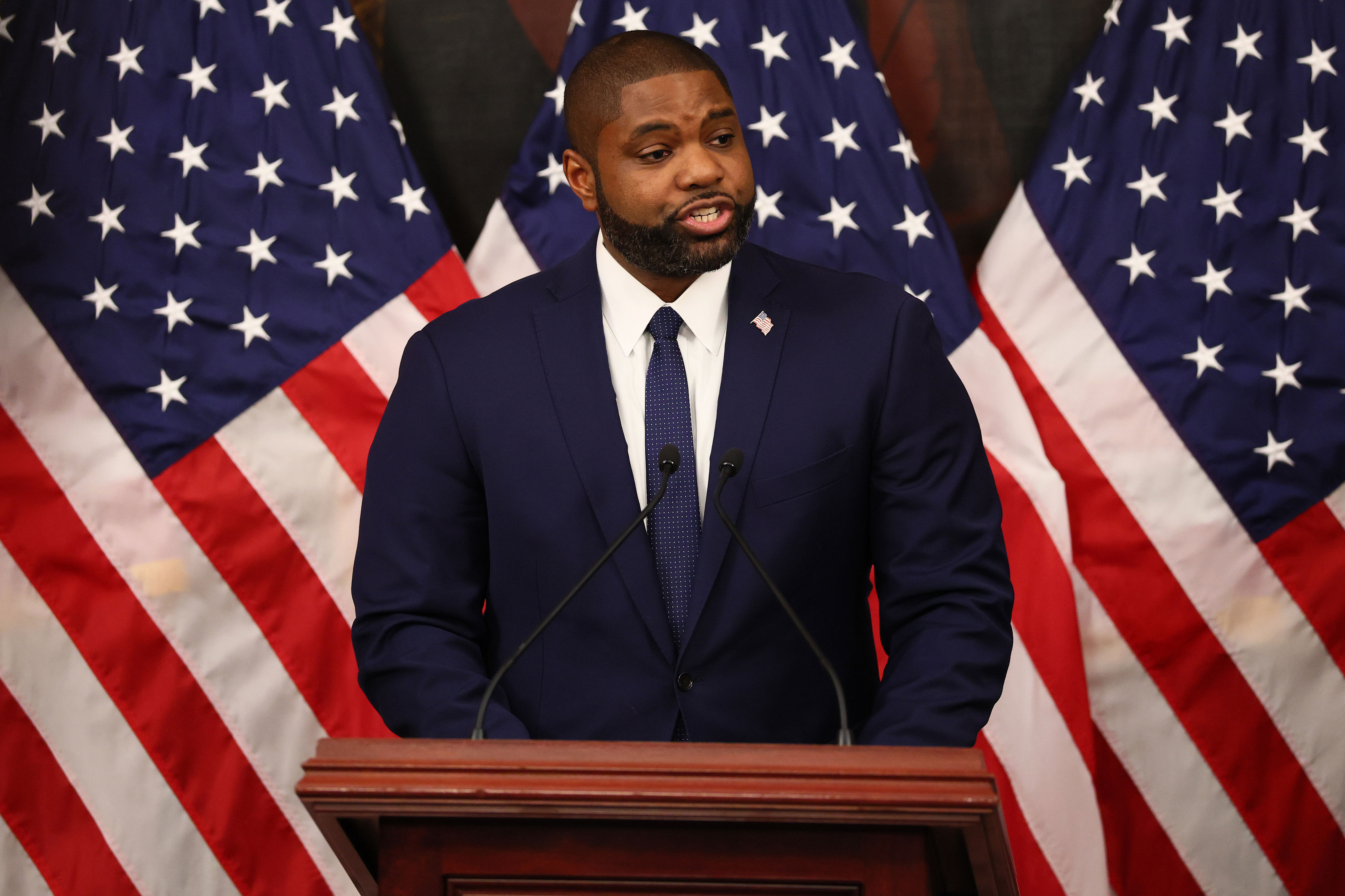 Rep. Donalds And Speaker Johnson Dedicate Frederick Douglass Press Gallery At The US Capitol