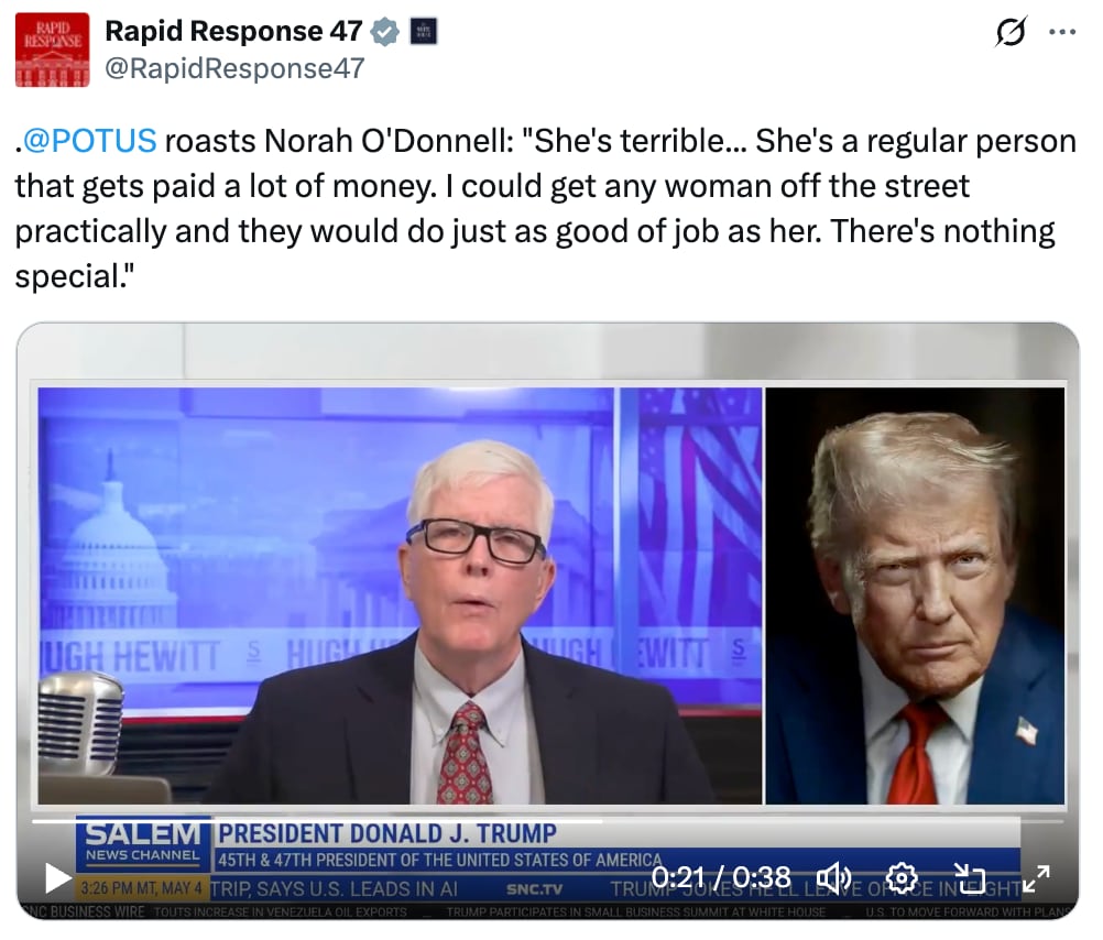 Trump blasts ‘terrible’ female ’60 Minutes’ reporter