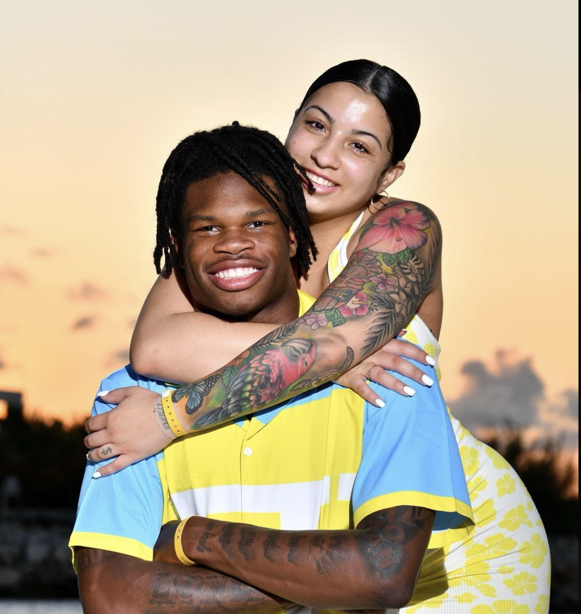 Corny like a white boy: Travis Hunter’s dance TikTok with wife Leanna ...