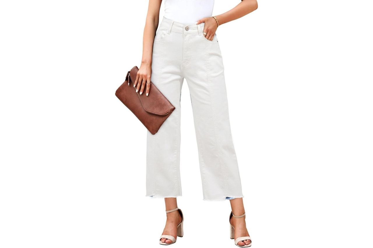 Sidefeel Jeans High Waisted Wide Leg