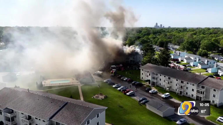 Fire displaces more than 70 residents at Des Moines apartment complex