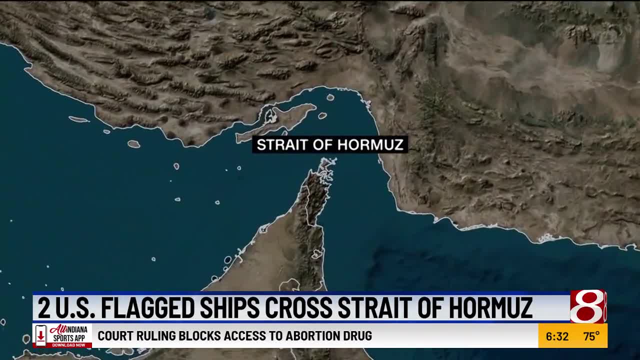 2 US.-flagged ships cross Strait of Hormuz