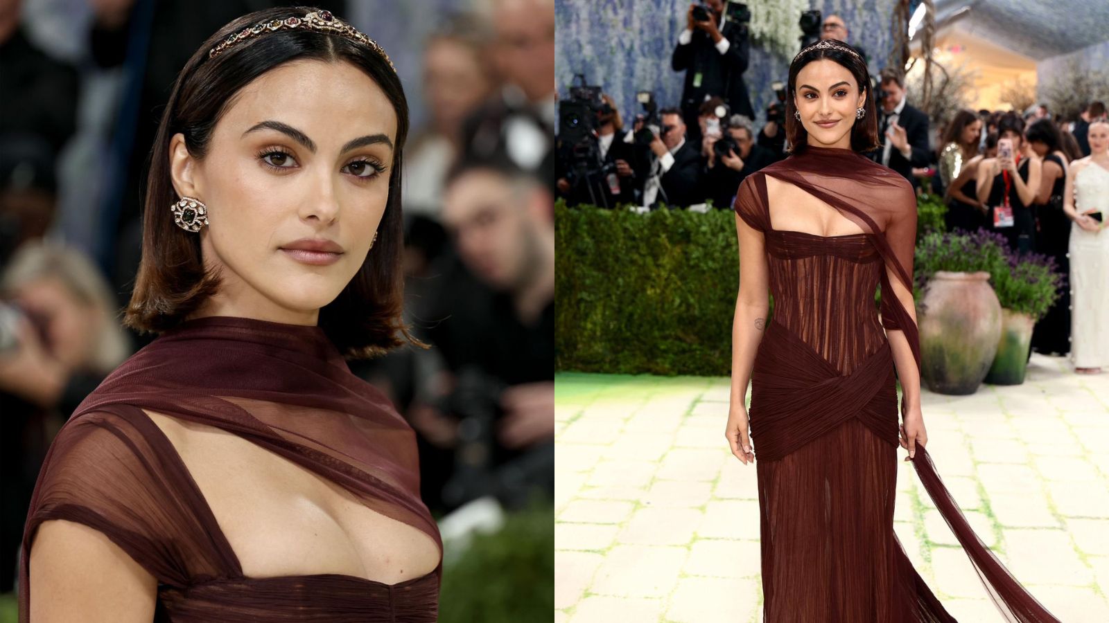 Manish Malhotra reimagines Amrita Sher-Gil for Camila Mendes at Met ...