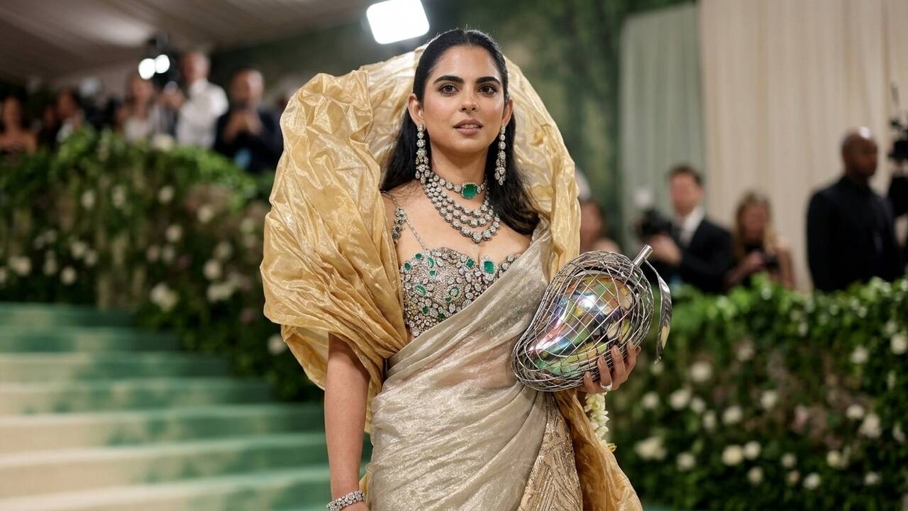 Met Gala 2026: Was Isha Ambani holding an actual mango? The viral red ...