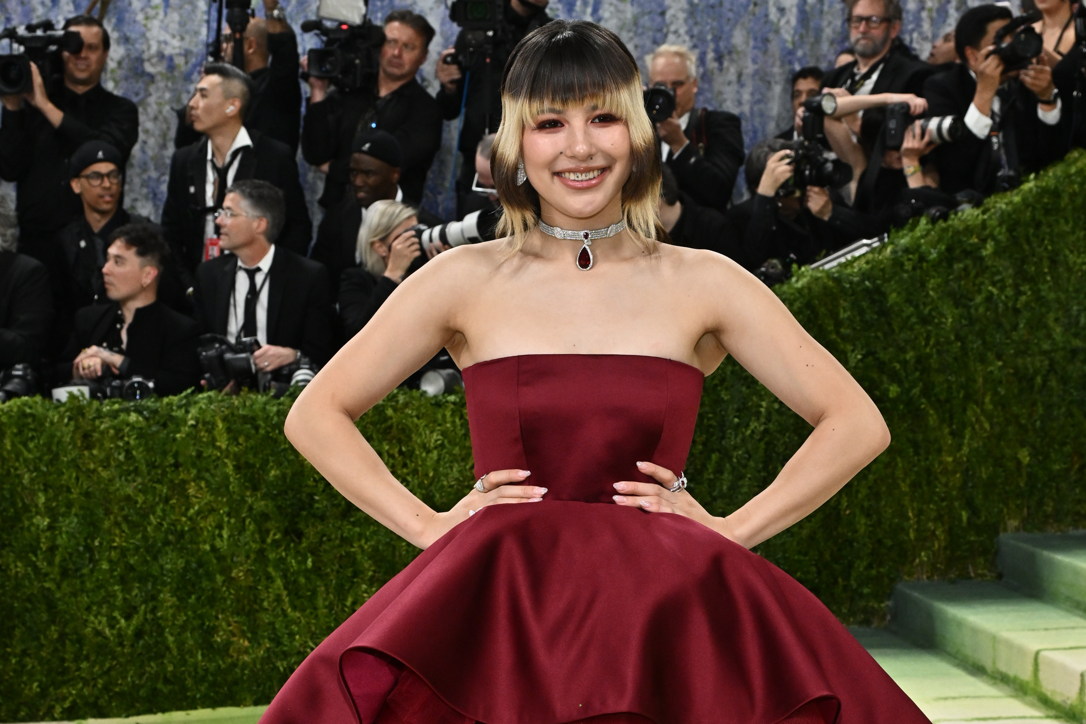 Alysa Liu arrives at The Metropolitan Museum of Art's Costume Institute benefit gala celebrating the opening of the "Costume Art" exhibition on Monday, May 4, 2026, in New York. (Photo by Evan Agostini/Invision/AP)