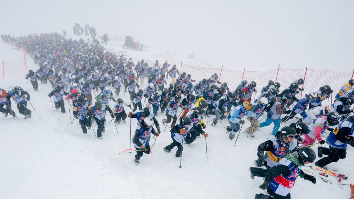 A mad dash and a mass start: Is this skiing's most chaotic race? (Video)