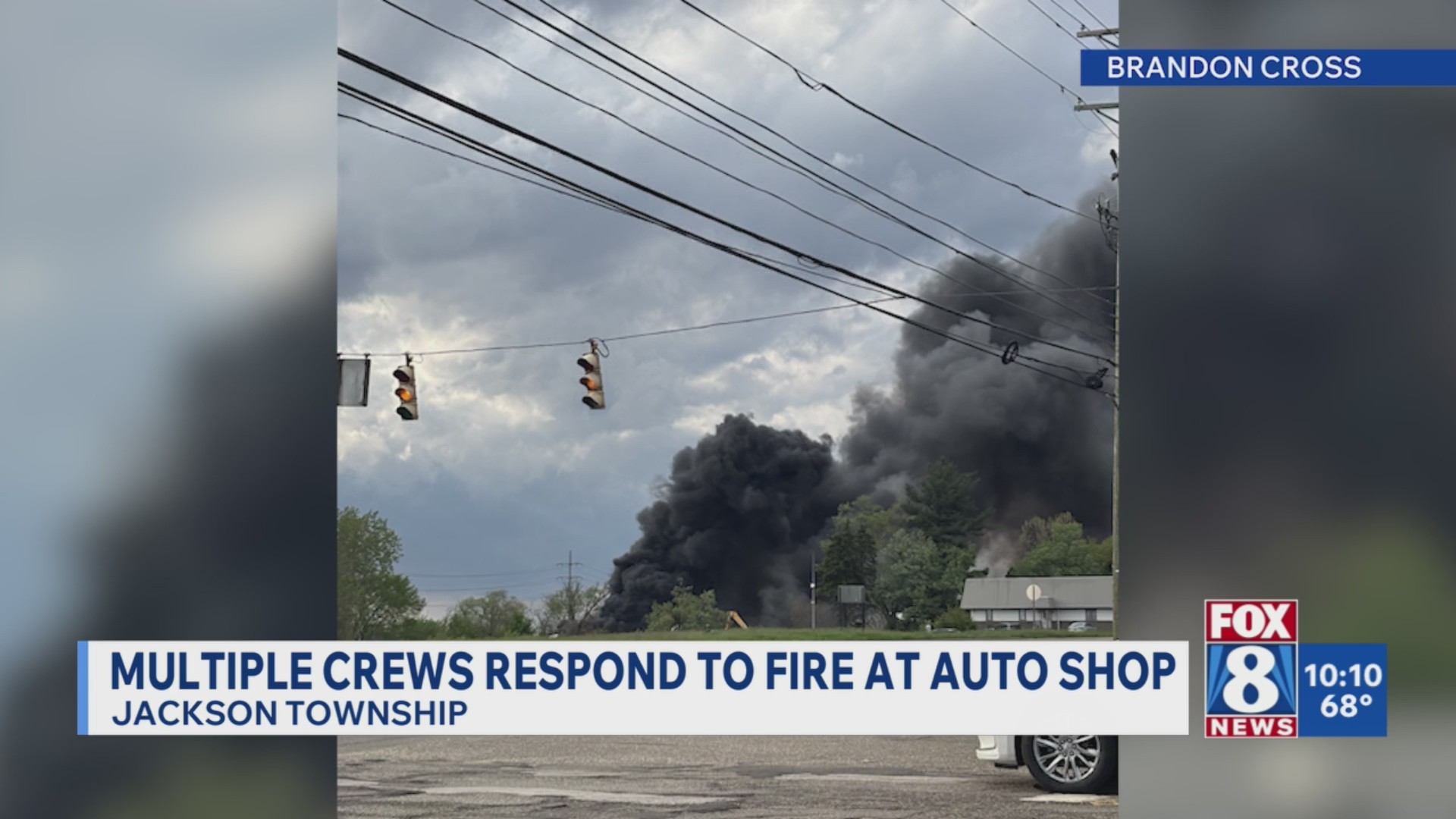 'Black plumes of smoke': Crews respond to fire in Stark County auto shop