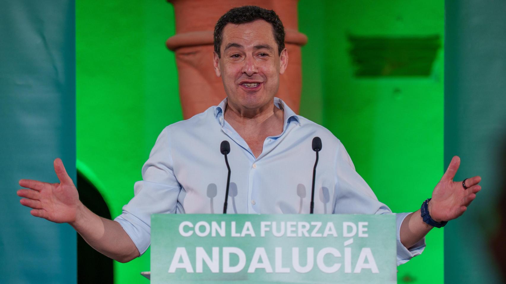 Juanma Moreno rozaría la mayoría absoluta ante un PSOE hundido y un Vox ...