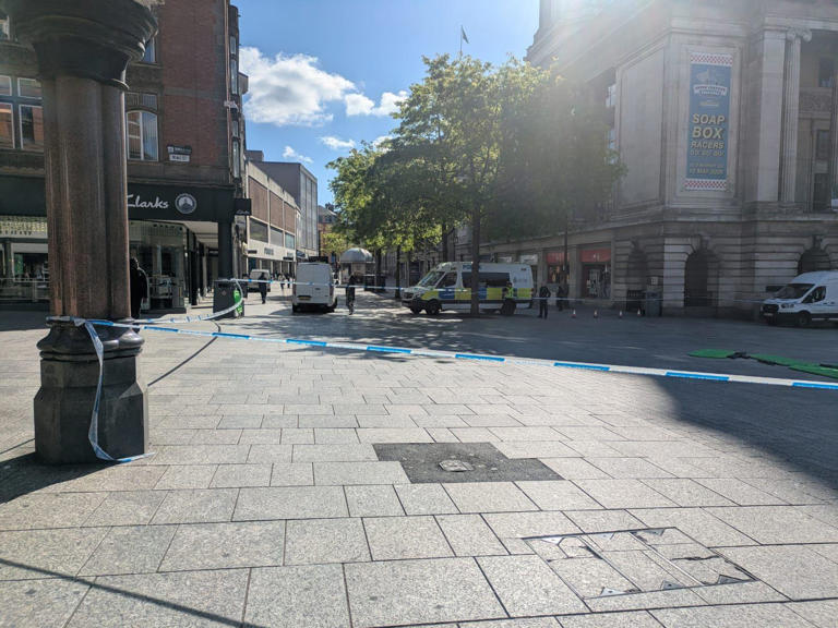 Man taken to hospital after city centre assault