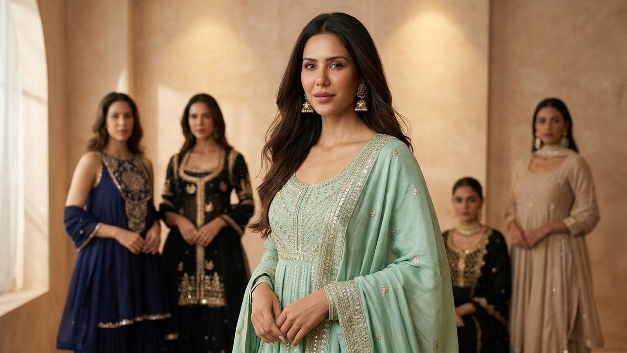 Embracing cultural elegance: Sonam Bajwa’s promotional outfits that are ...