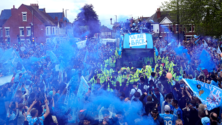 In pictures: Relive Coventry City's promotion party