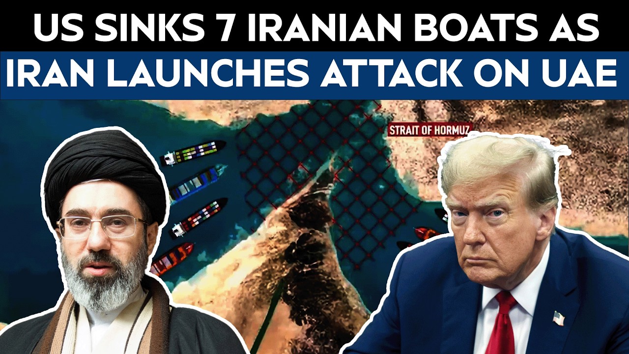US-Iran war news | Iran attacks UAE, US sinks 7 small Iranian boats ...