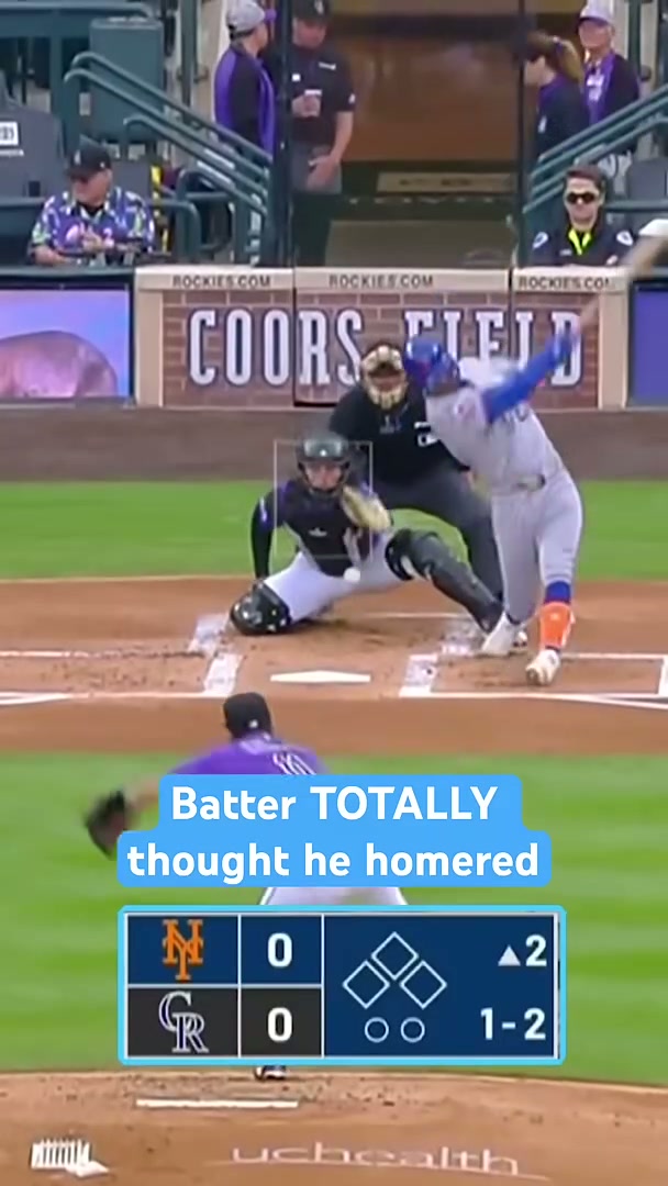 He couldn't believe this wasn't a home run