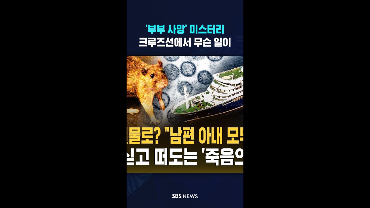 '부부 사망' 미스터리. 크루즈선에서 무슨 일이 #shorts