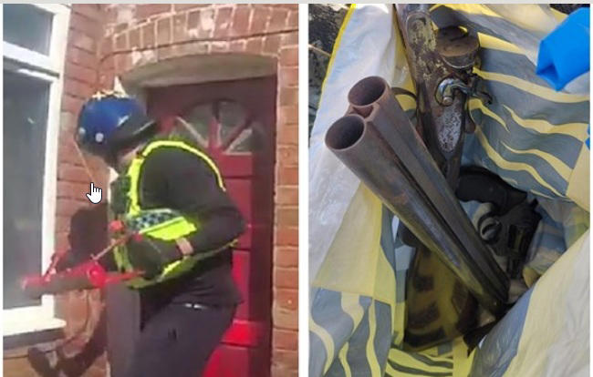 Loaded weapons, cash and stolen bikes seized in Doncaster police raids
