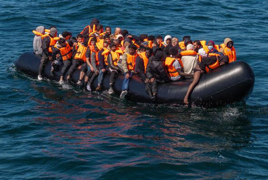 Migrants Cross The English Channel From France In Small Boats