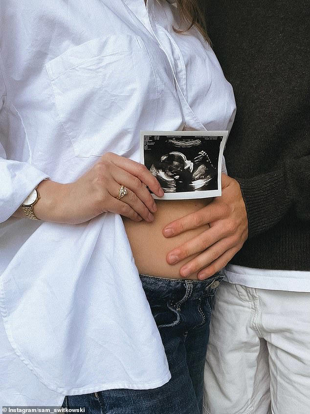 Baby joy for Fremantle Dockers star Sam Switkowski and wife Savannah as ...