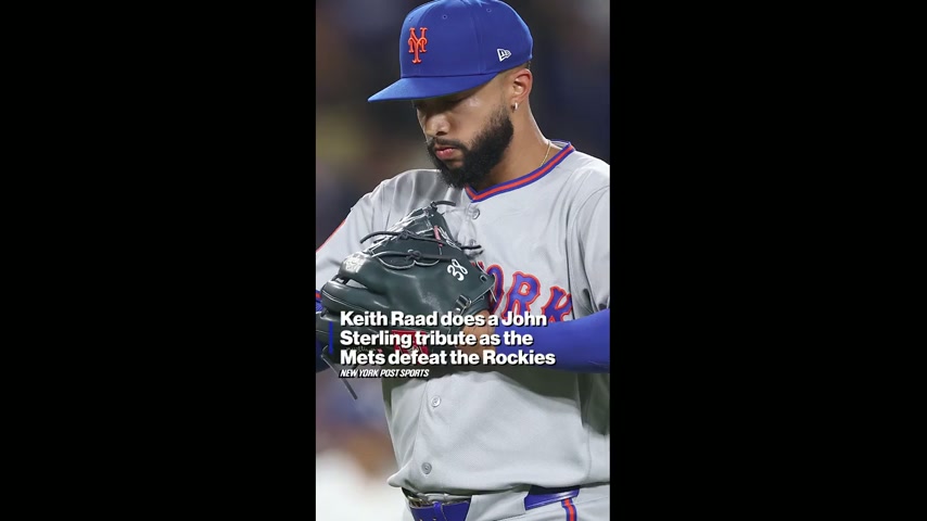 Mets radio broadcaster Keith Raad honored John Sterling with a 