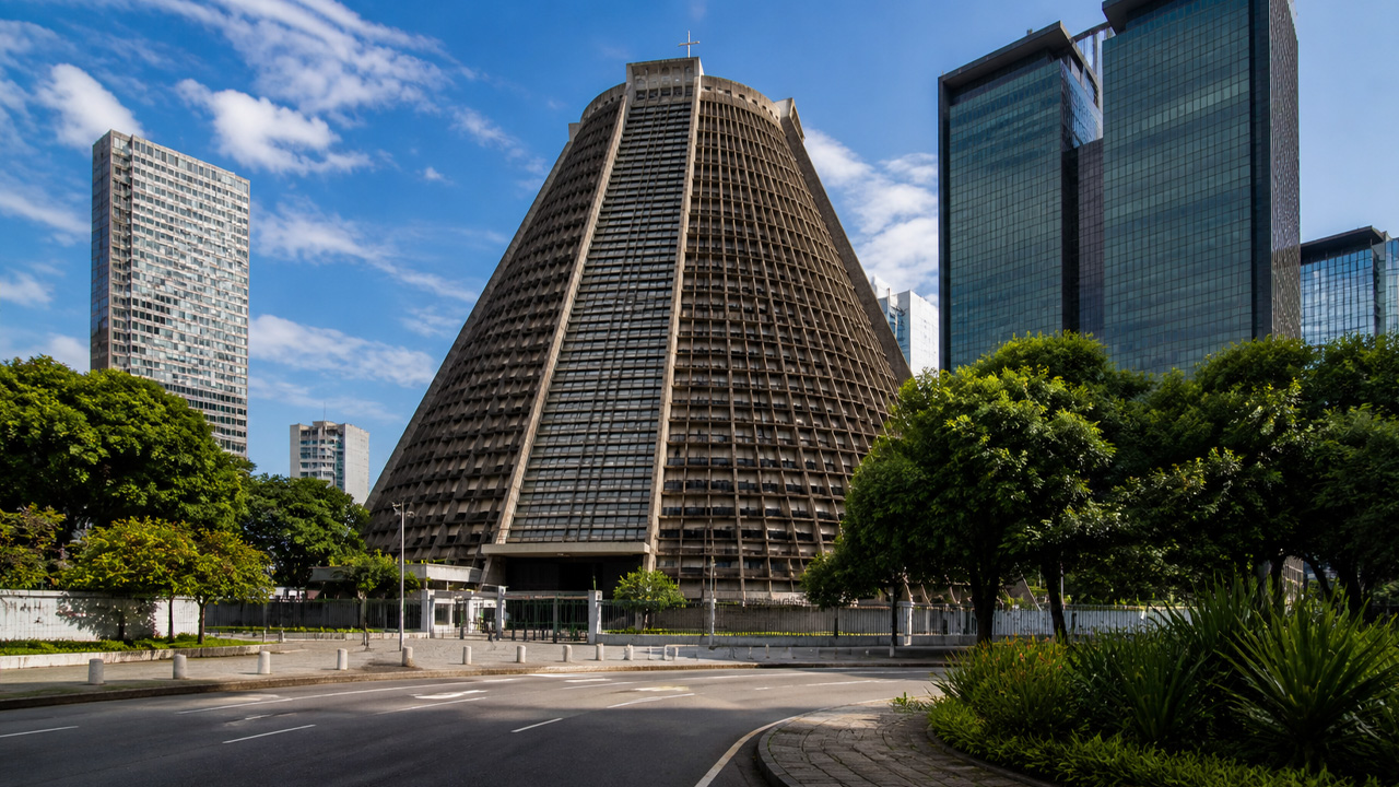 Heb je deze kathedraal in piramidevorm in Rio al gezien?