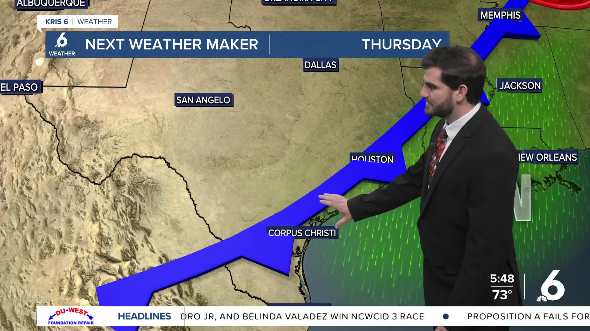 A toasty Tuesday for us as we track our next cold front and rain ...