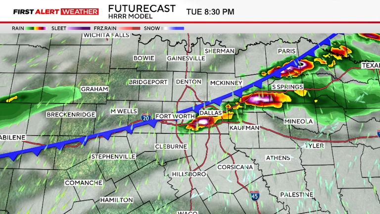 First Alert Weather Day for North Texas with Tuesday evening storm chances